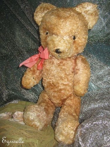 ♫ PELUCHE Vieil OURS "CaL'LiN", Teddy Bear Antique, COLLECTION d'OURS Anciens ♫