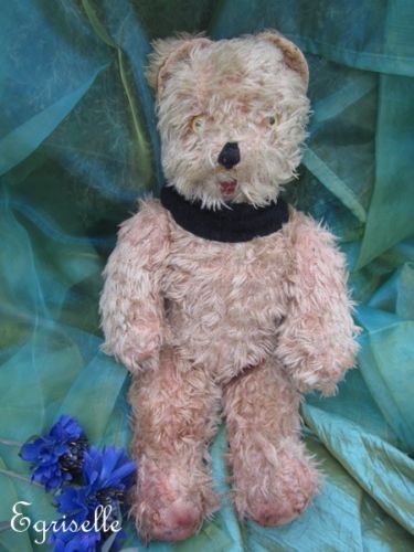 ♫ PELUCHE Vieil OURS "éCiTell", Teddy Bear Antique, COLLECTION d'OURS Anciens ♫