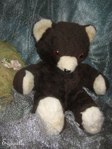 ♫ PELUCHE Vieil OURS "OursBrun" Teddy Bear Antique, COLLECTION d'OURS Anciens ♫