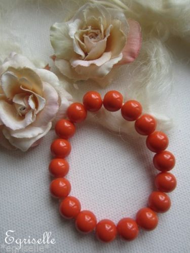 ♫ "Perles Verre, l'Orangine" ♫ BRACELET Création Artisanale ♫