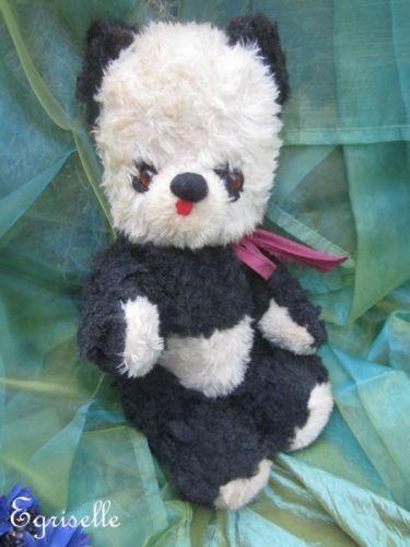 ♫ PELUCHE, Vieil OURS "Panda", Teddy Bear Antique, COLLECTION d'OURS Anciens ♫