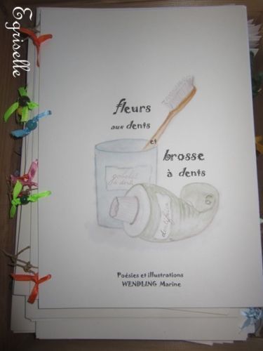 ♫ RECUIEL de POESIES "Fleurs aux Dents, Brosse" ♫ Dédicacé ♫ Poèmes illustrés ♫
